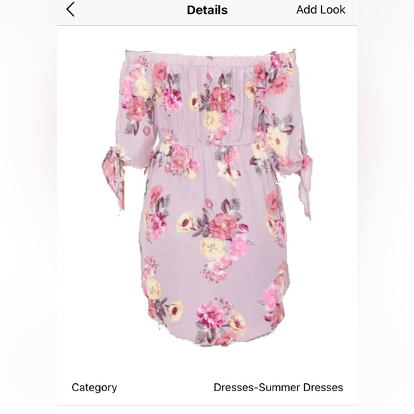 Floral Off-Shoulder Dress - Picture 6 of 6